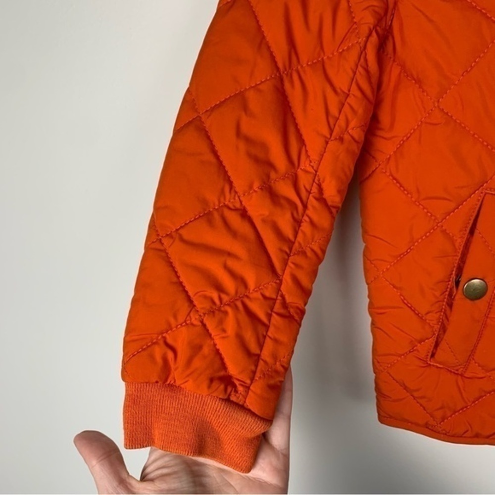 NFS. Polo Ralph Lauren orange quilted puffer style jacket size 5 - Picture 6 of 16